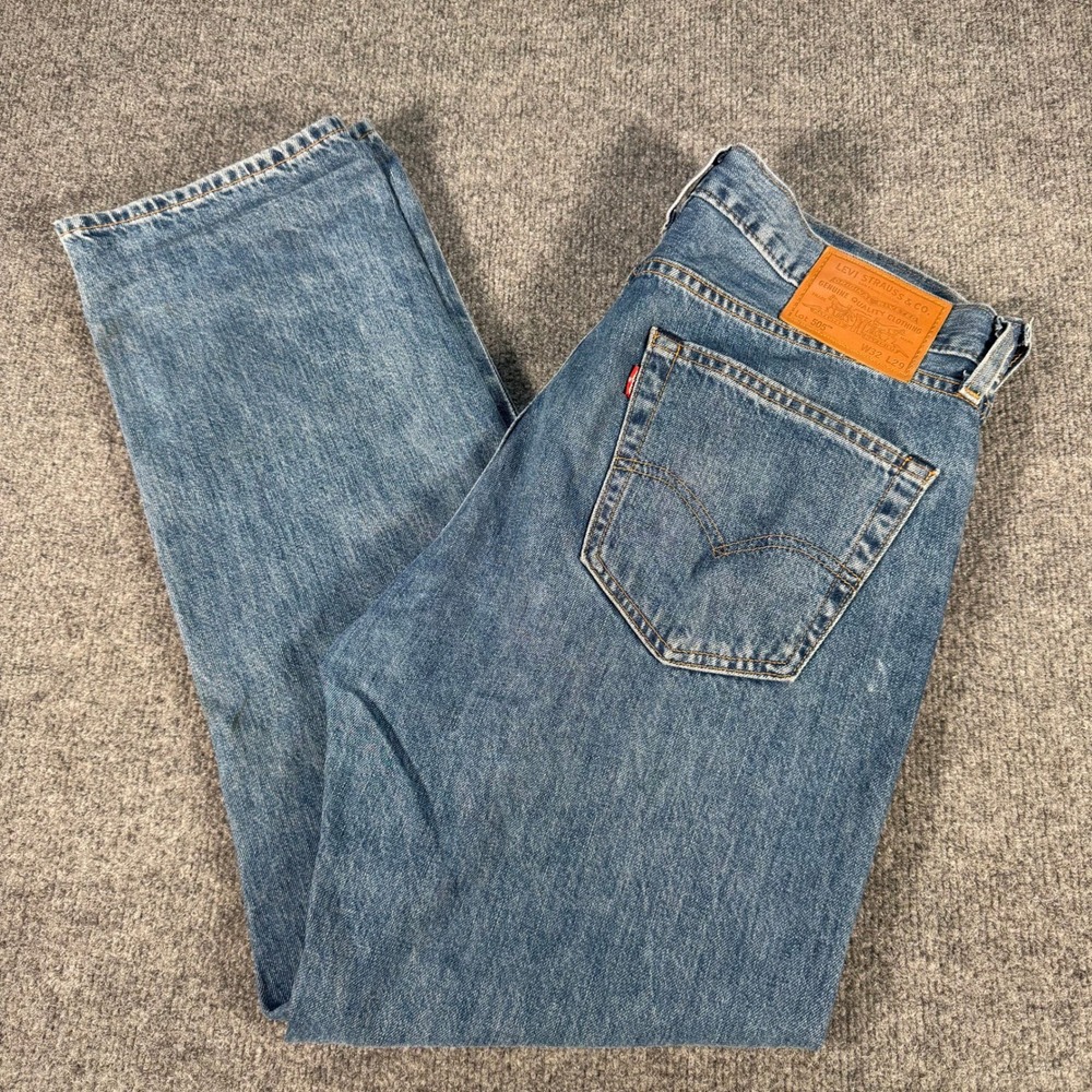 Levis Premium 505 Regular Fit Straight Leg Jeans Selvedge Denim W32 L29 #4228
